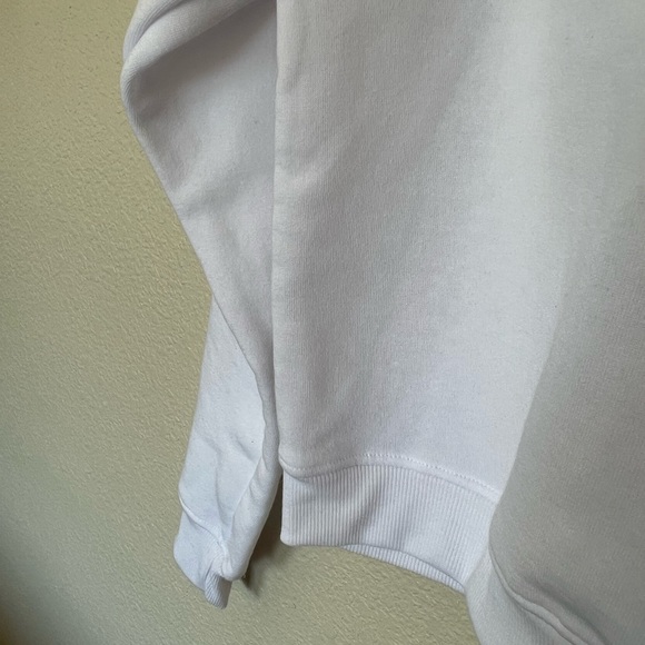 NWT Love Streak | White Cropped Rainbow Heart Sweatshirt - Picture 6 of 8